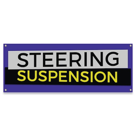 Signmission Steering Suspension Banner Concession Stand Food Truck Single Sided B-30159
